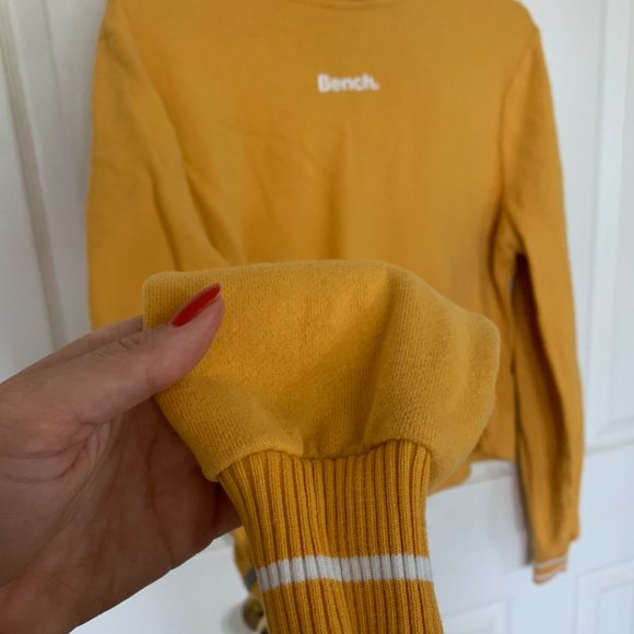 Yellow Bench Cropped Hoodie - Picture 2 of 5